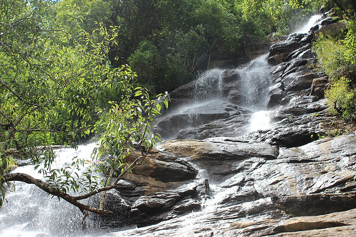 vandfald, floden, natur, Mountain, naturlige, flow, falder