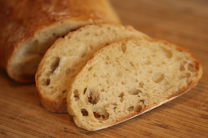 pão, fatia, comida, trigo, pão, saudável, padaria