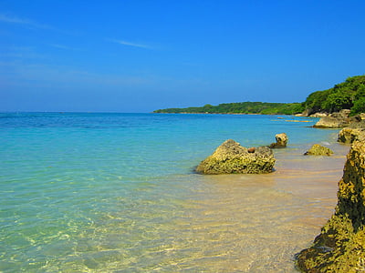 Beach, modrá, Reef, Cartagena