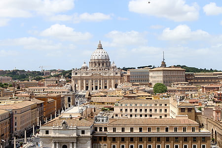 Rzym, Włochy, Watykan, budynek, Kościół, Bazylika, Architektura