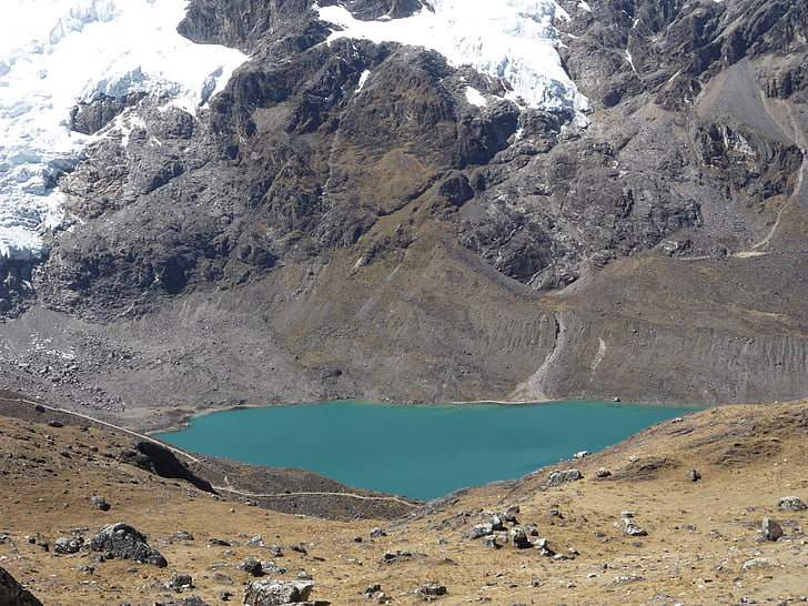 természet, Viva, Junin, Peru, hegyi, tó