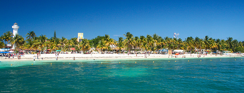 Cancun, stranden, Mexico, havet, vid havet, vackra stränder, kusten
