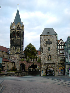 Nikolai gate, Nikolai kyrka, kyrkan, tornet, mål, porttorn, stadsport