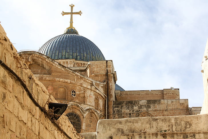 Nationale Basiliek van het Heilig Graf, Jeruzalem, Israël, Tempel, monument, de oude stad, Christendom