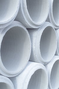 pipe, white, infrastructure, construction, tube, construction Industry, rolled Up