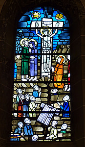 prozor, Crkveni prozor, Crkva, vitraž prozora, umjetnost, Biblija, vjera