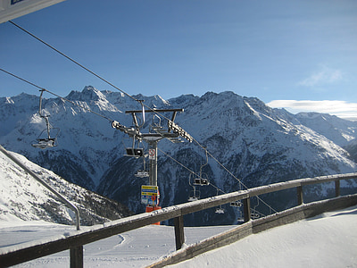 Sölden, iarna, sporturi de iarnă, alpin, Austria, Summit-ul, Munţii