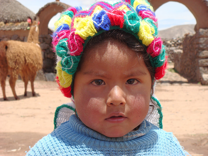 Peru, dievča, dieťa, tváre, hodinky, milý, sladký