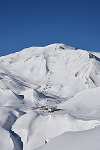 musim dingin, Ski run, Ski, Samnaun, salju, Swiss, olahraga musim dingin