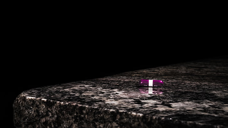 noir, Capsule, sombre, marbre, médecine, pilule, Purple