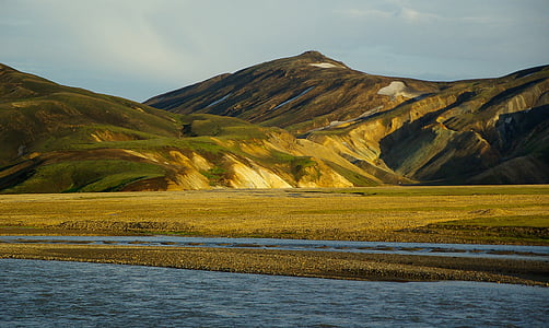 Исландия, озеро, Форд, Вулканическая активность, Треккинг, Природа, Гора