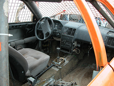 interior, demolat, auto, stoc de masina de curse, restaurat, auto, vehicule