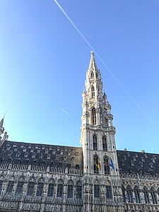 gebouw, Gothic, Brussel