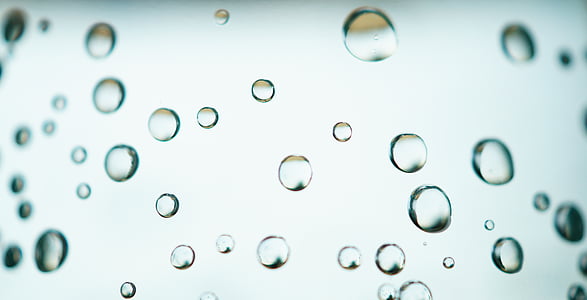 air, drop, kaca, transparan, gelembung, latar belakang, cairan
