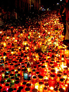 kaarsen, Kraków, Paus Johannes Paulus ii, Paus, Popes venster, Curia, de katholieke kerk