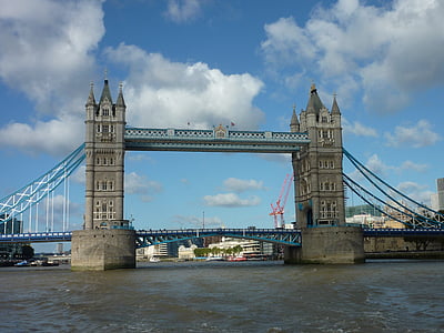 Jembatan, Landmark, London city, Jembatan London, Sungai Thames, London - Inggris, Jembatan Menara