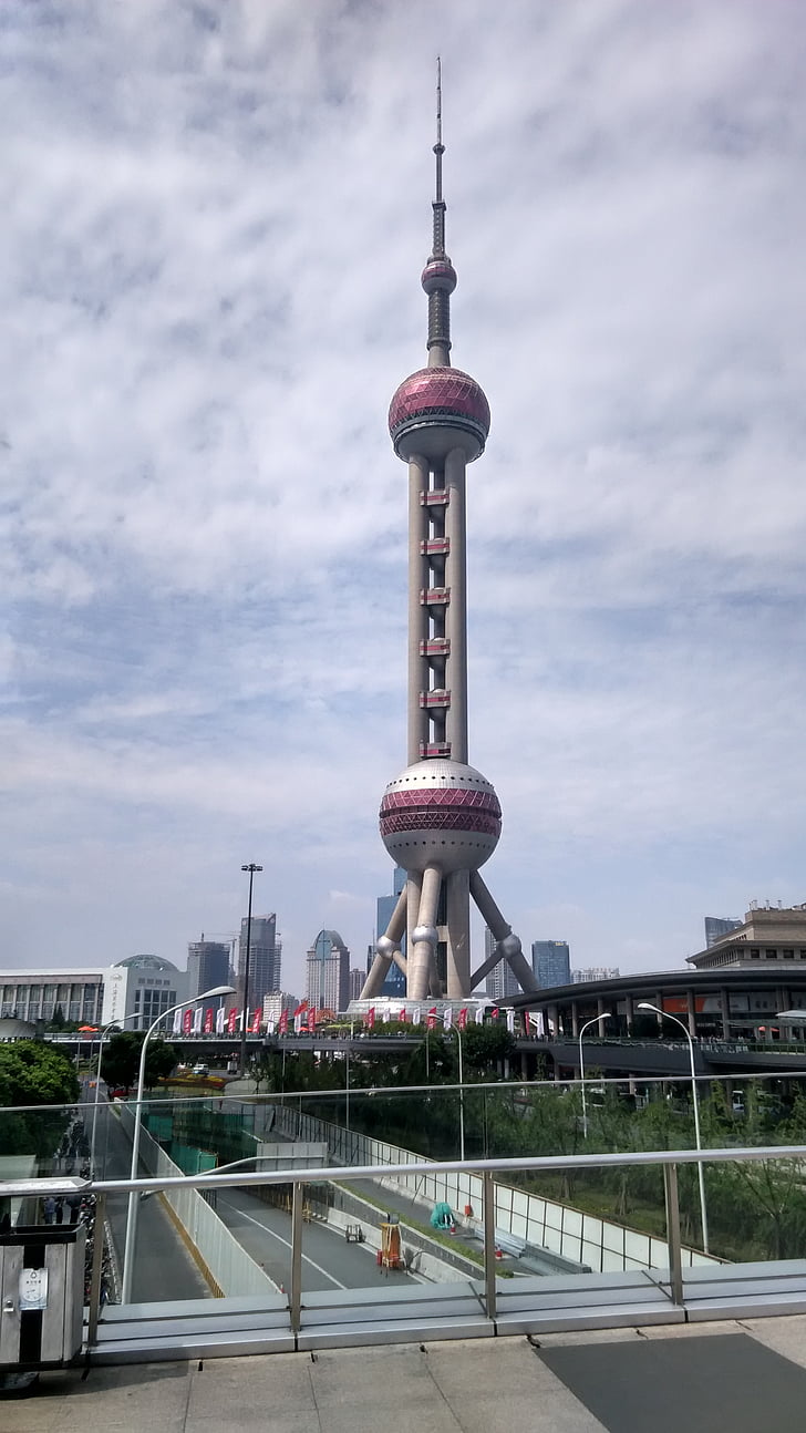 Shanghai, Cina, Torre della perla orientale televisione