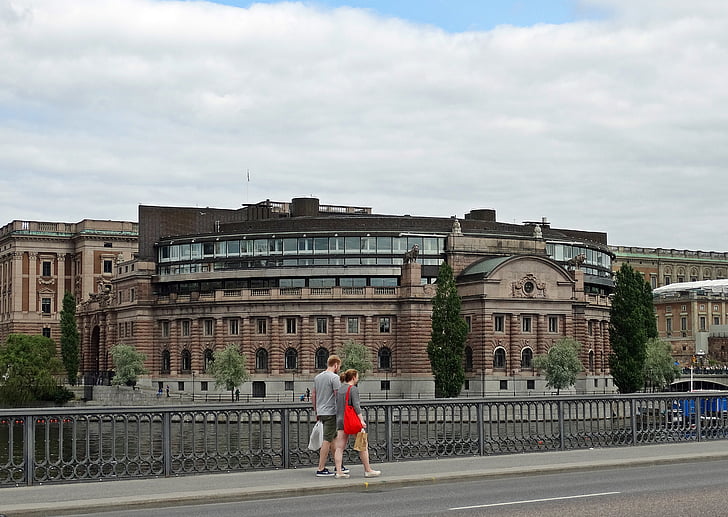 Estocolmo, Suecia, Reichstag, edificio
