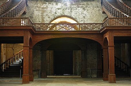 old, building, wood, light, brown, ruin, architecture