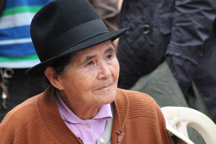 Babička, rolník, Kolumbie