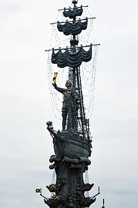 Petr pervyj, tsaren peter jeg, Petar i monument, Piotr jeg, kongen, russiske imperiet, Russland