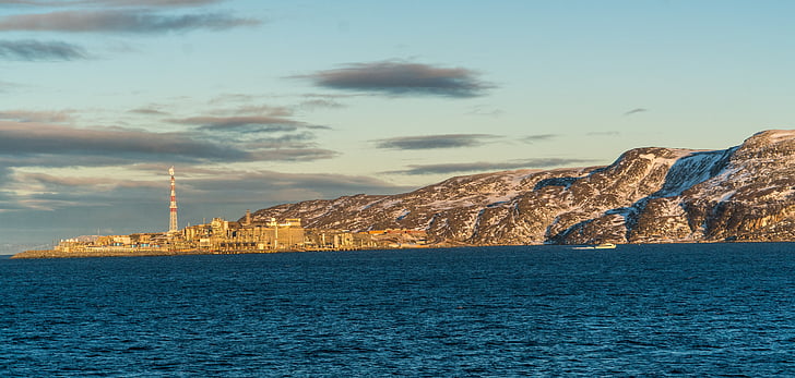 Norra, Lighthouse, arhitektuur, Island, Fjord, mäed, rannikul