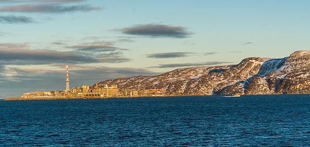 norway, lighthouse, architecture, island, fjord, mountains, coast