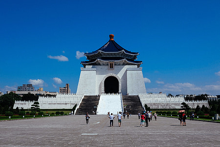 hall de Sun yat-sen memorial, céu, Praça