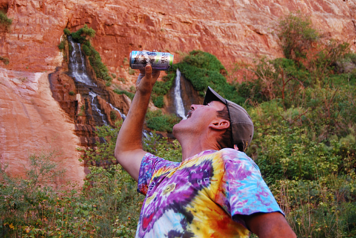 frisches Wasser, Bier, Colorado river, Grand canyon, Spaß, Mann, zum Vatertag