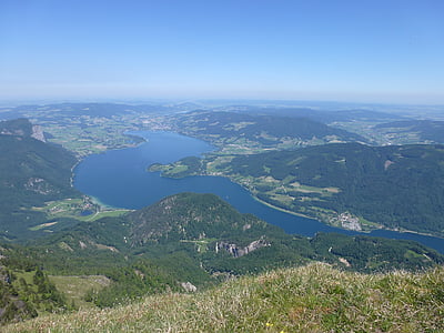 Mondsee, kraštovaizdžio, ežeras, vasaros, gražu, gražus