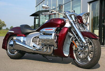 moto, bici, Honda, Visualizza veicolo, rosso, bicromato di potassio, sole