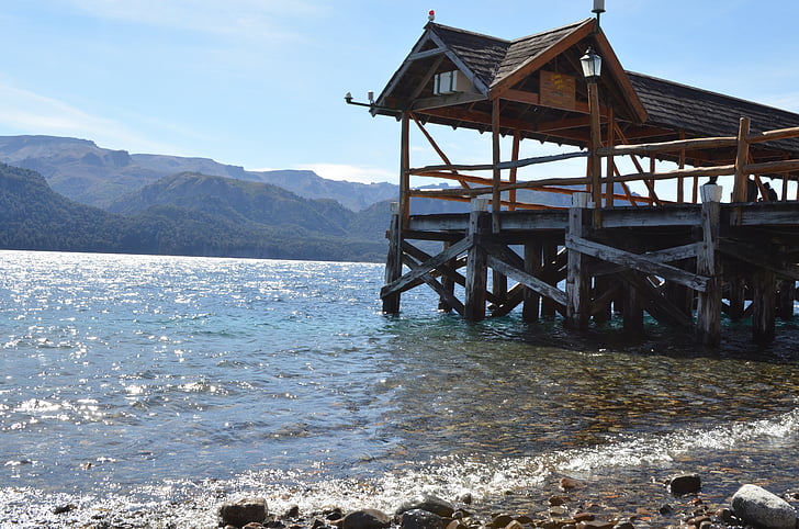 Dock, autunno, Patagonia
