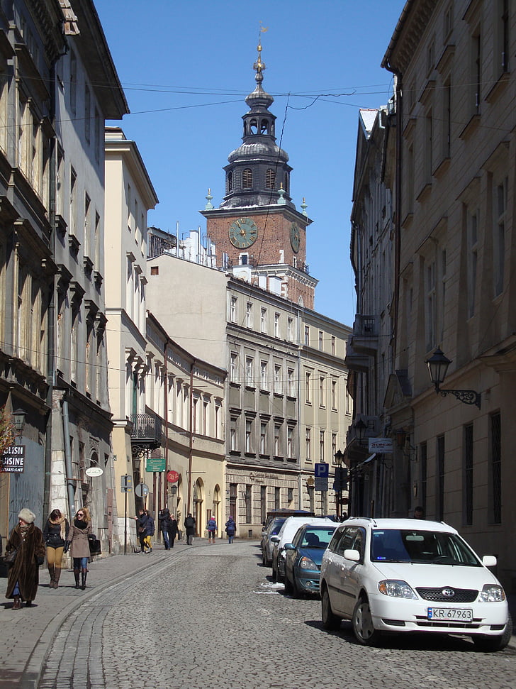 Krakova, Puola, Bracka, vanha kaupunki, arkkitehtuuri