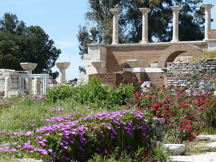 Efeze, antieke, oudheid, pijler, Tempel, ruïne, klassieke architectuur
