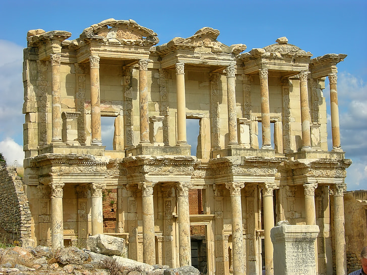 Efesu, Turecko, Řecko, Knihovna, celcus, Architektura, starožitnost