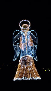 jul, Angel, dekoration, Xmas, kristendommen, jule engel, ferie
