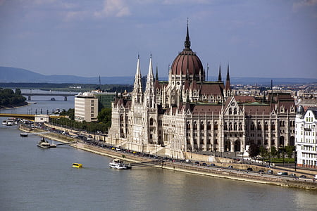 Ungarn, Budapest, parlamentet, bygge, arkitektur, regjeringen, imponerende