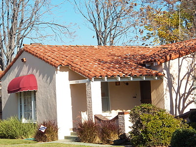namas, Kotedžas, pastatas, Architektūra, raudonų čerpių stogas