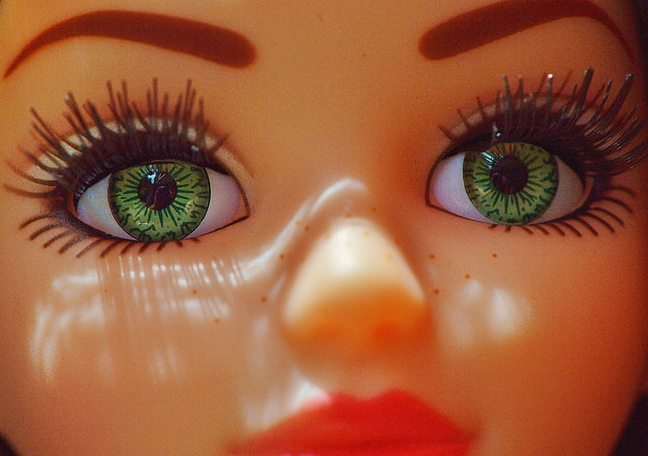 girl, doll, eyes, toys, doll face, face, children toys