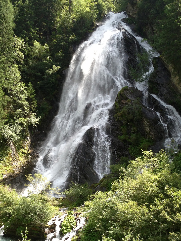 waterfall, grossglockner, austria