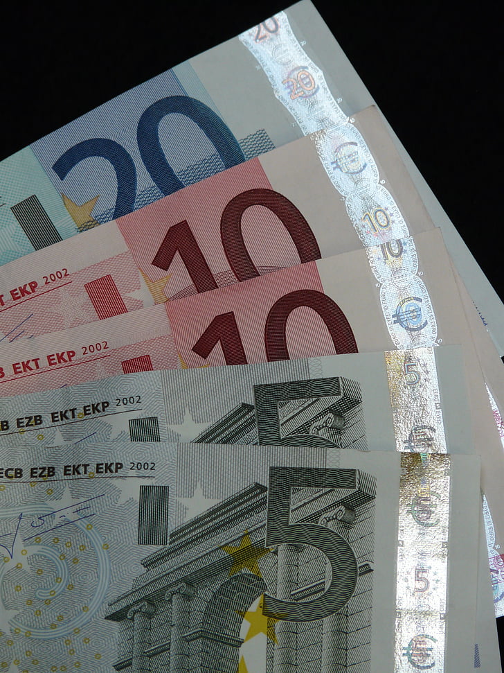 rahaa, setelin, laskut, Euro, arvo, arvokasta, Maksu