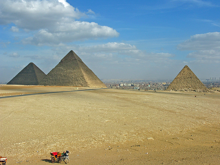 Egypt, pyramidy, Káhira, poušť, faraónů, písek, hrobka