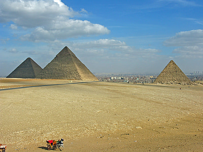 Egypten, pyramiderna, Kairo, öken, faraoniska, Sand, grav