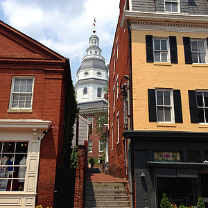 Annapolis, hus, Maryland, vartegn, historiske, arkitektur, State capitol