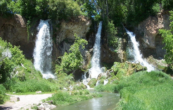 rifle falls, waterfall, western colorado, state park
