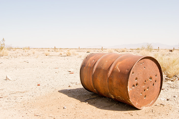 pustinja, Arizona, Sjedinjene Države, grafičke oznake, Stari, zapušten, rupe od metaka