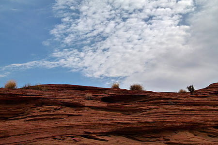 Glen canyon, červená, kameny, Arizona, Spojené státy americké, poušť, eroze