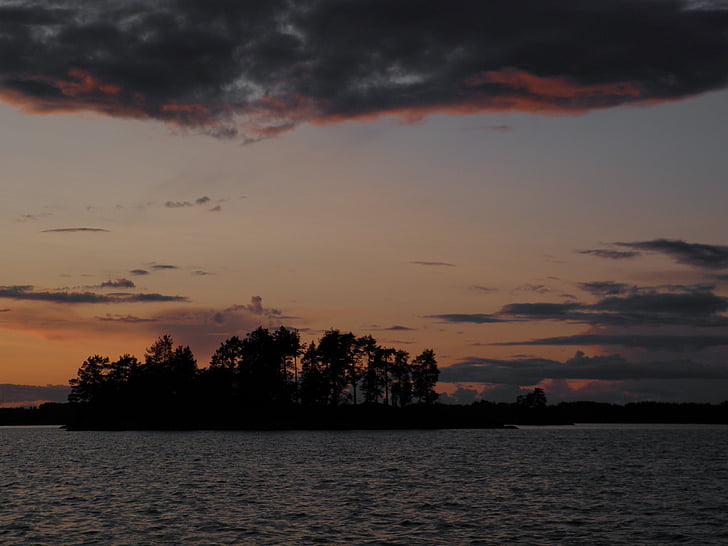 Финландски, август, природата снимка, Saimaa, Савонлина, езеро, архипелаг