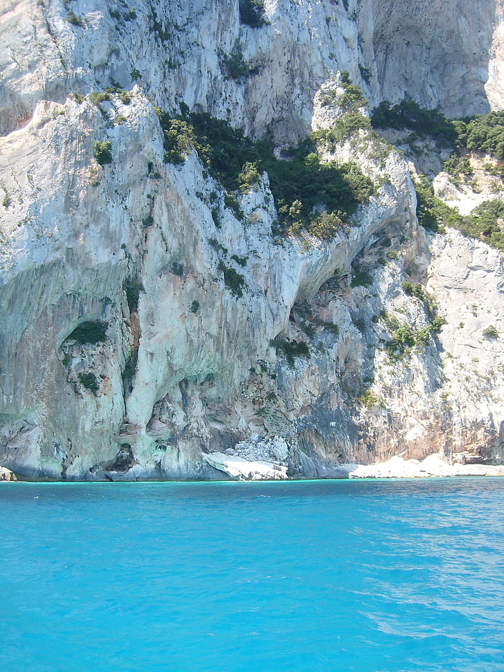 sardinia, italy, sea, rock, blue, green, transparent water