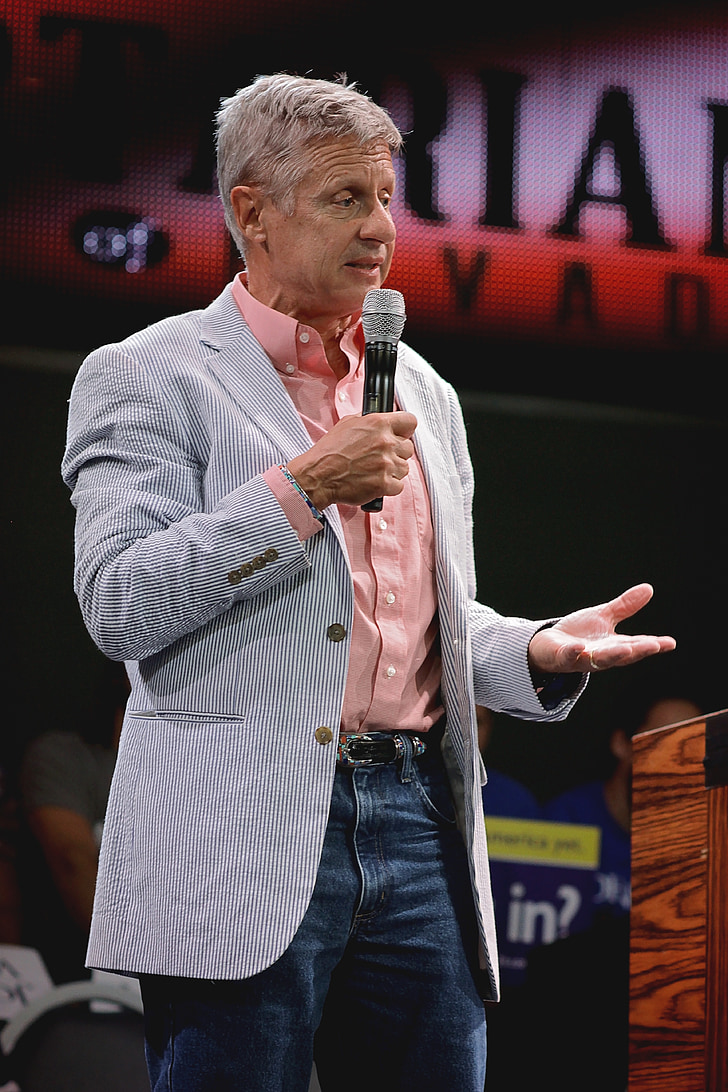 Γκάρι Τζόνσον, Πρόεδρος, εκλογή, 2016, Προεδρικό, υποψήφιος, ελευθεριακό κόμμα